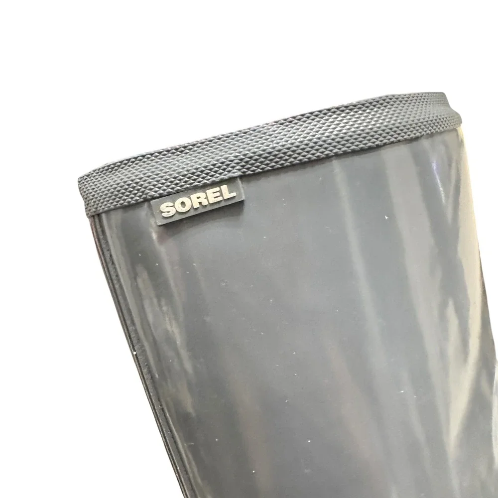 Sorel Joan Tall Rain Boots Womens 8 Graphite Gray Gloss NL2523-053